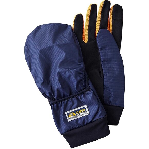 Elmer by Swany Glove Mitten Combo Men's Medium Navy Black Yellow Windproof - Picture 1 of 2
